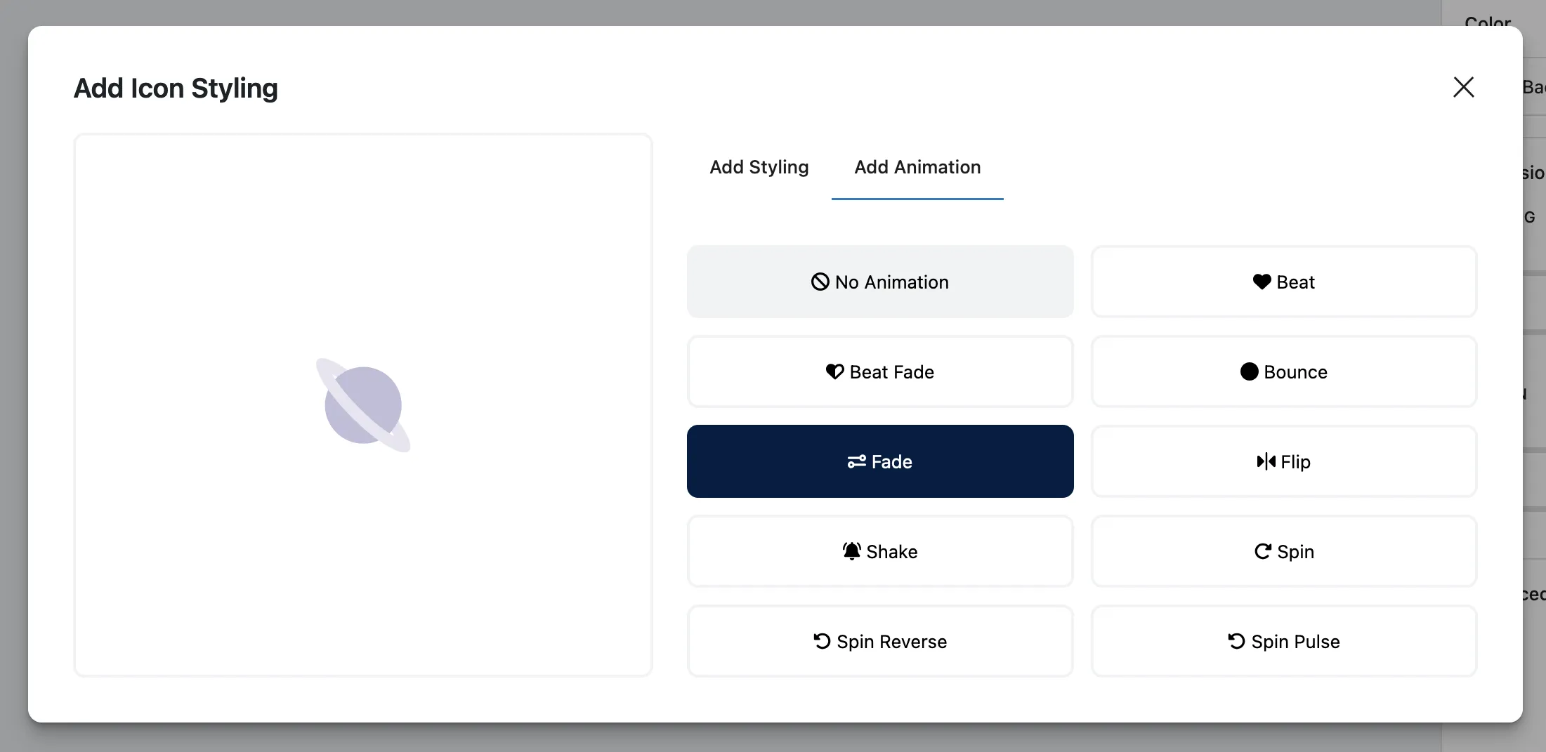 Font Awesome icon animation options