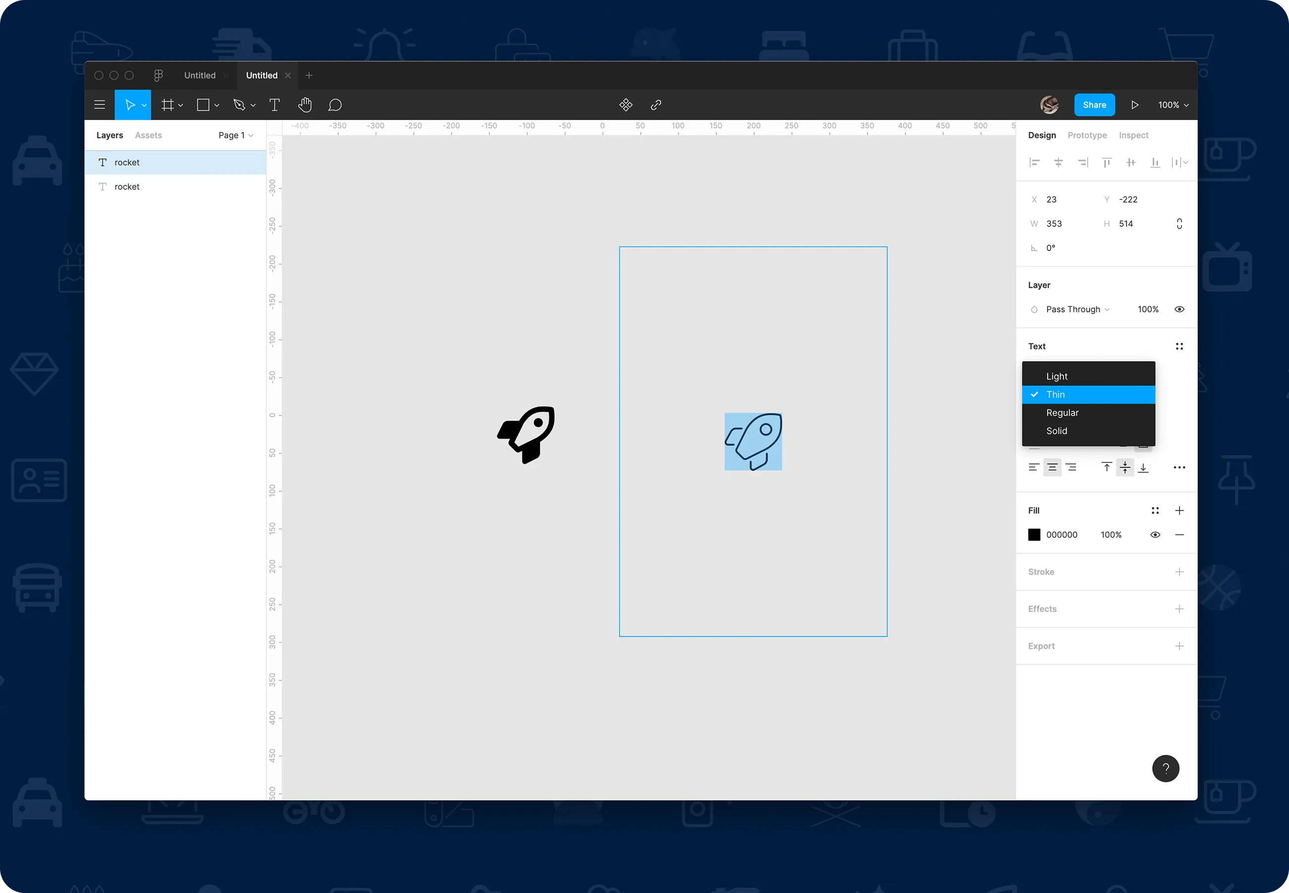 Switching from solid to regular style of rocket