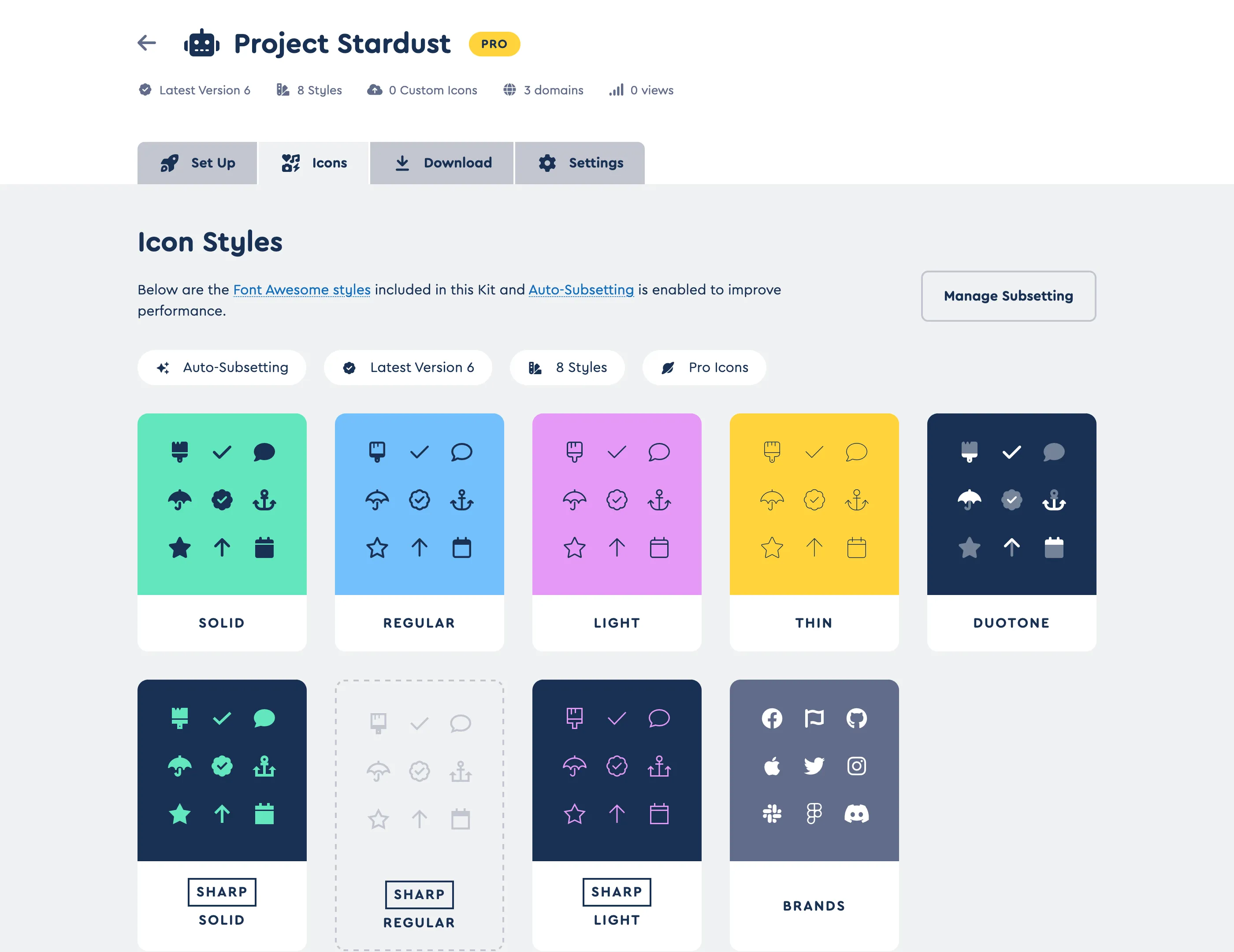 A Kit Icons Page