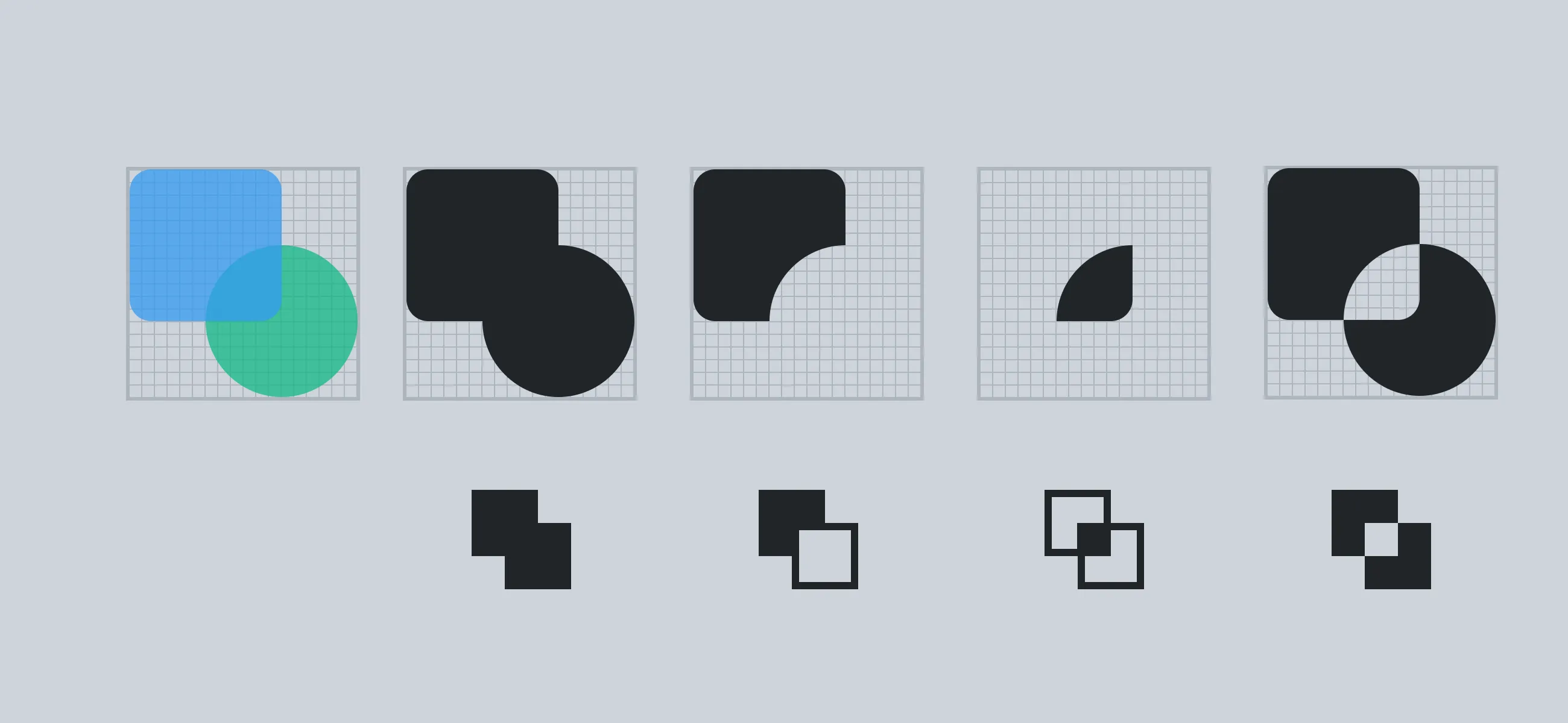 Options for combining paths
